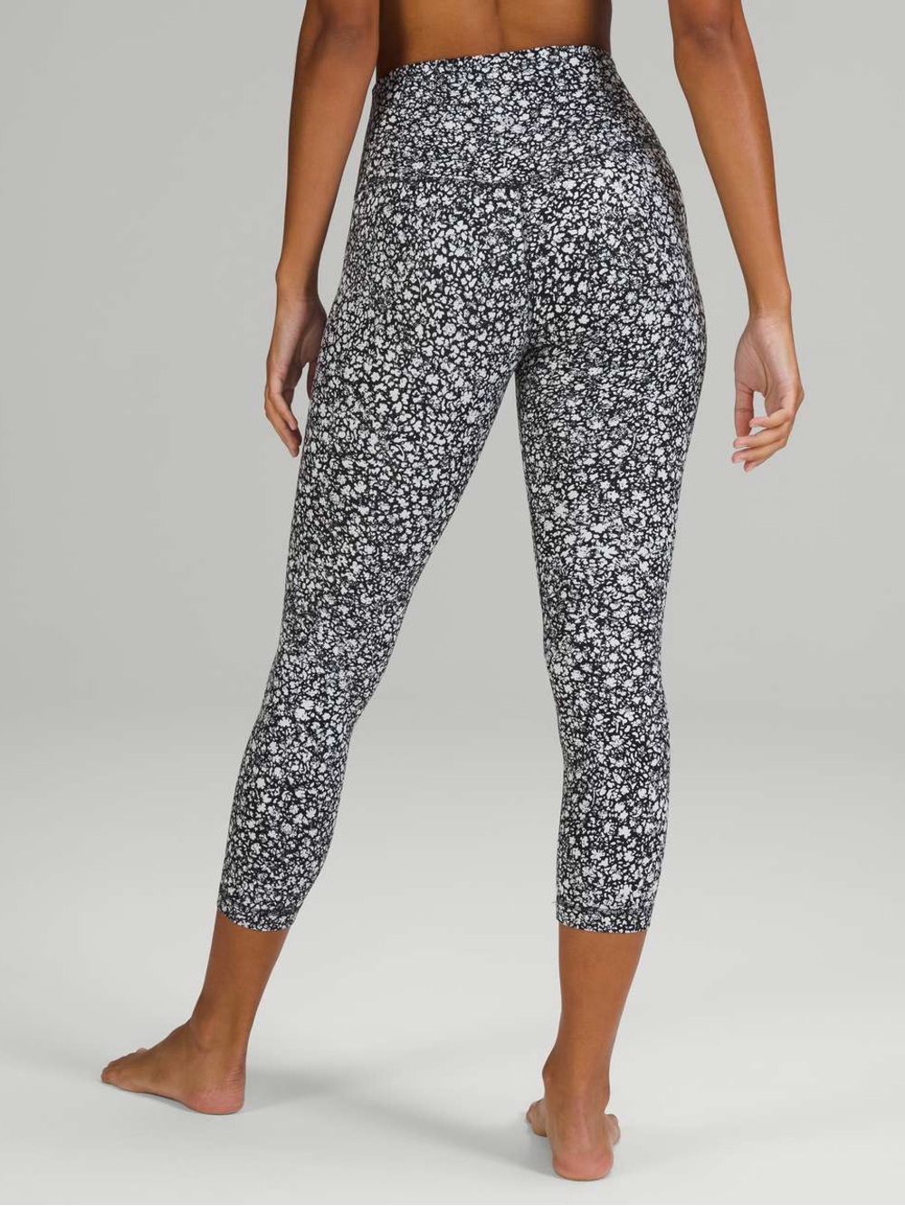 Lululemon Align High-Rise Pant 25" Venture Floral Alpine White Black